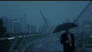 4K SEOUL WALK - Rainy Yeouido Evening / Ambience sound ASMR / Cyberpunk / Cinematic