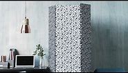 DIY PROJECT: Fabric-covered room divider - homes+