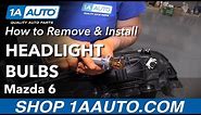 How to Replace Headlight Bulbs 02-07 Mazda 6