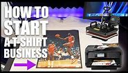 How To Start A T-Shirt Business At Home With $500 (How to make T-shirts)