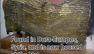 A 3rd century CE Roman horse armour, made up of about 2000 bronze scales. Found in Dura-