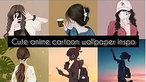 Cute anime cartoon wallpaper inspo||wallpaper inspo for girls🌸💗#wallpaper#cutewallpaper
