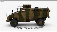 BMC Kirpi MRAP 3D model by Hum3D.com