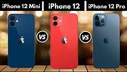 iPhone 12 Mini vs iPhone 12 vs iPhone 12 Pro OFFICIAL SPECIFICATIONS Comparison