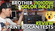 Brother MFC-J1010DW INKJET PRINTER - Review & Tests