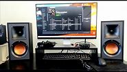 How to set up Bookshelf Speakers & Sub to PC - Klipsch R-51m / Polk PSW 10