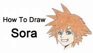 How to Draw Sora (Kingdom Hearts)