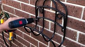 How to Mount a Hose hanger or anything really onto a Brick Wall. Strong easy mounting to Brick