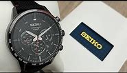 Seiko Chronograph Quartz Black Dial Men’s Watch SSB359P1 (Unboxing) @UnboxWatches