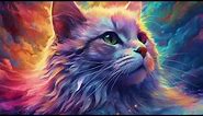 Live Wallpaper 4k ANIMAL | Colorful Cat