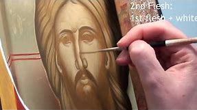Iconography Tutorial: Painting the Face of Christ