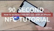 How to write/encode NFC tags with an iPhone