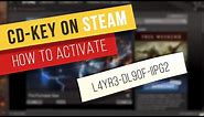 Tutorial: How to activate a game cd-key on Steam
