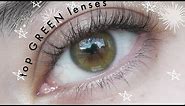 Top Green Contact Lenses | 2022