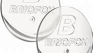 BRIOFOX Shower Curtain Rod Holder 3M Adhesive | Heat Resistant | Waterproof | Max Load 60 lbs Shower Rod Retainer for Wall, 2 Pack, Transparent (Rod Not Included)