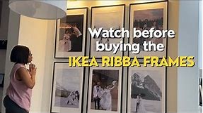 How to Hang the IKEA Ribba Picture Frames - What size picture fits the IKEA Ribba Frames