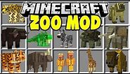 Minecraft ZOO MOD | CATCH WILD ANIMALS AND BUILD YOUR OWN MINECRAFT ZOO!!