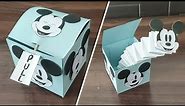 MICKEY MOUSE POP OUT Surprise Box | DIY Surprise Gift Box Idea | POP UP Box | Pull Out Gift Box
