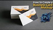 How to Make business card psd mockup| Photoshop Mockup Tutorial
