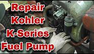 How-To Repair Kohler K Series Fuel Pump - with Taryl