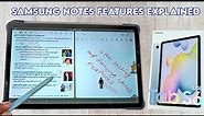 Samsung Notes feature explained in Samsung galaxy S6 lite. S6 lite top features explained.