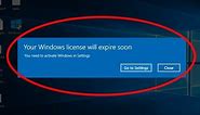 How to fix "your windows license will expire soon" on windows 10
