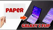 Paper Galaxy Z Flip 🔥 easy origami tutorial no glue or cutting 👏