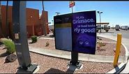 McDonald's Drive-Thru, Mobile App? Grimace Shake Flavor? Vanilla Cone & Coffee Gila Bend, Arizona