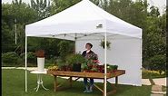 How to Set-up Eurmax 10x10 Instant Pop Up Canopy tent with enclosure wall