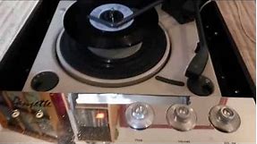 Test Vintage record player Dansette Bermuda MK2 turntable
