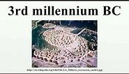 3rd millennium BC