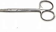 A2Z-IRS01 Stainless Steel Iris Dissecting Scissors 4.5", Straight, Fine Point