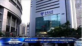 Apple records two million iPhone 5 sales in China
