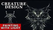 Creature Design Painting with Light | Timelapse Inspired by Hardy Fowler