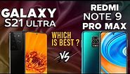 Samsung Galaxy S21 Ultra vs Redmi Note 9 Pro