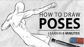 Learn to draw Poses in 5 Minutes! [Beginner Tutorial] | Drawlikeasir