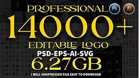 14000+ Professional Editable Logo Templates Download In PSD AI EPS Files English Photoshop Tutorial