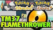 How to Get Flamethrower Location – Pokemon Let's Go Pikachu and Eevee TM 37 Flamethrower Location