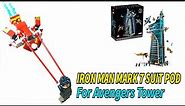 Lego Iron Man Mark 7 suit pod for Avengers Tower 76269
