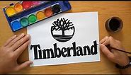 How to draw the Timberland logo