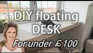 DIY floating desk tutorial