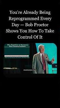 You're already being reprogrammed every day — Bob Proctor shows you how to take control. 🔁 #Mindset