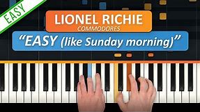 How to Play "Easy (Like Sunday Morning)" EASY Piano Tutorial