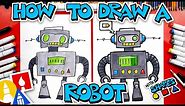 How To Draw A Robot Using Shapes
