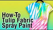 How-To Use Tulip Fabric Spray Paint