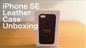NEW Official Apple iPhone SE Leather Case Unboxing