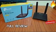 Unboxing: Tp-Link TL MR100 4G LTE Sim Card Router | WIFI 300Mbps Full Review
