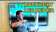 Insignia 55 inch Roku 4K TV LED Backlight Repair