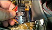 Convert 20+4 pin connector on a ATX power supply and plug it into computer motherboard 20pin 24pin