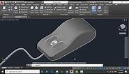 HOW TO DESIGN A COMPUTER MOUSE IN AUTOCAD | AUTOCAD TUTORIALS